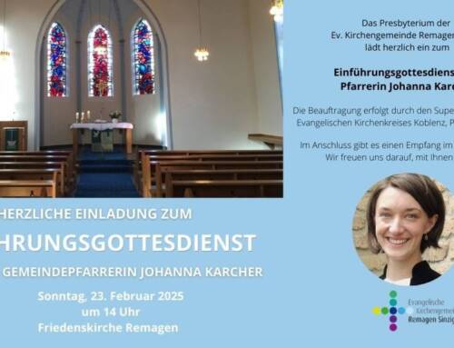 Einführungsgottesdienst 23.02. 14 Uhr Friedenskirche